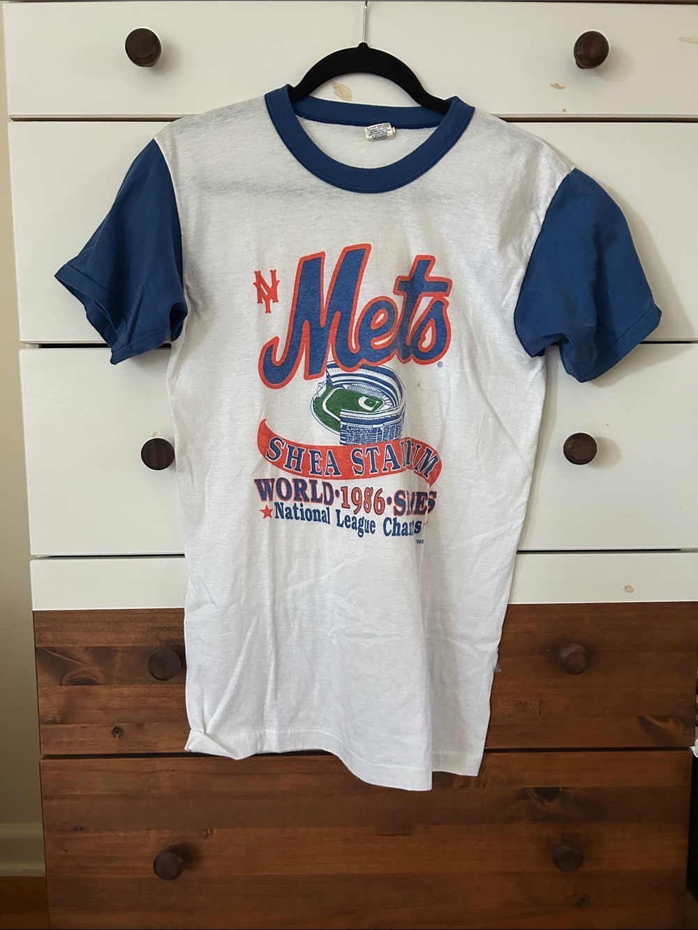 Vintage Mets Short Sleeve Ringer Tee